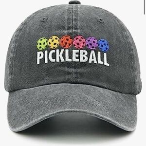 Waldeal Pickleball Hats for Men Women, Adjustable Washed Cotton Embroidered Hat